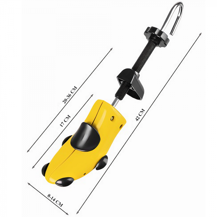 1 San/Calapod Reglabil VarioShop® - Marimea 39-43, Pentru Largit si Alungit Pantofi, Universal/Pentru Toate Tipurile de Pantofi si Incaltaminte, Unisex, Calitate Premium, Material Plastic + Cupru Meta [2]