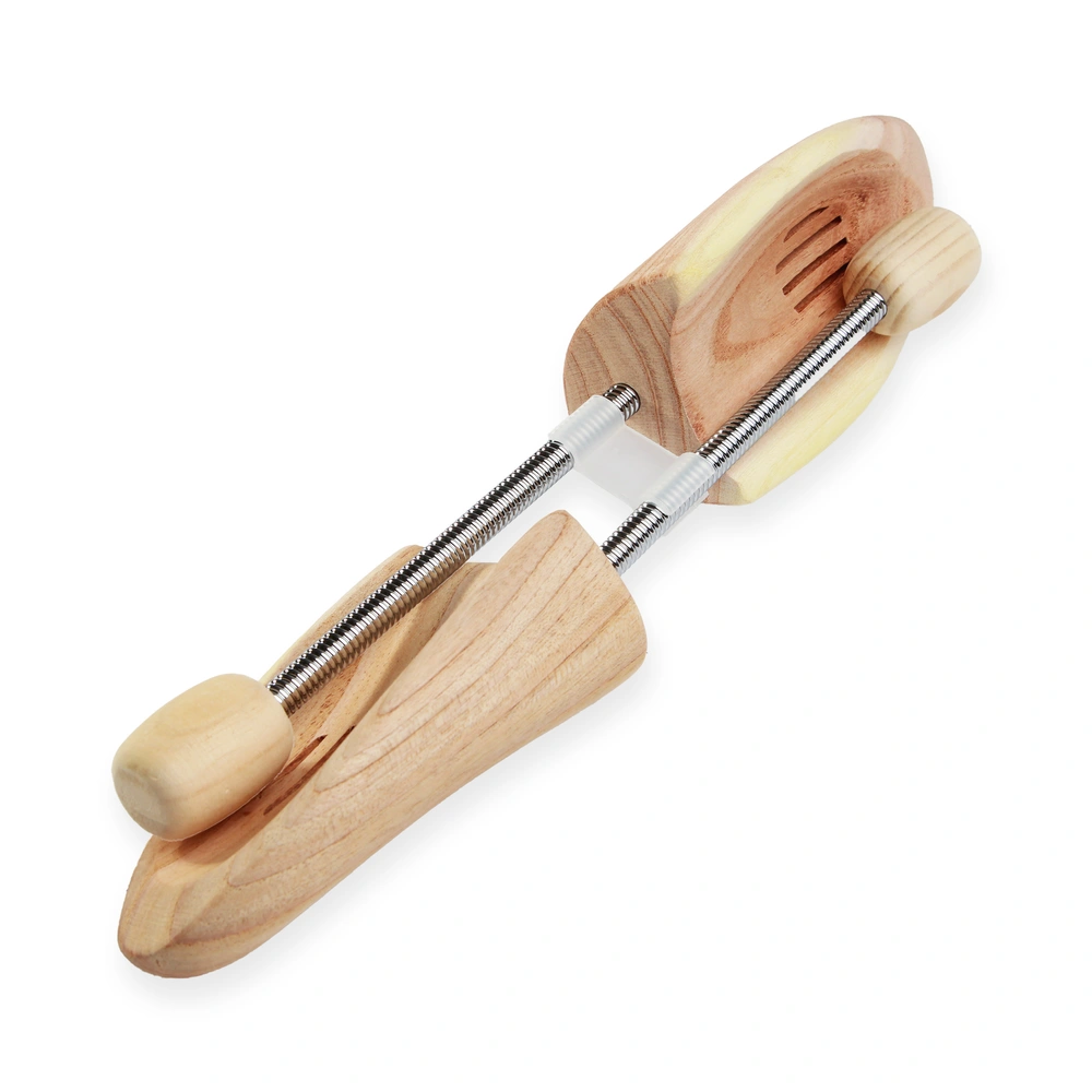 Set 2 sanuri pentru pantofi 39-41 VarioShop®, pentru pastrarea formei incaltamintei, constructie flexibila, parte frontala din lemn, crem [12]