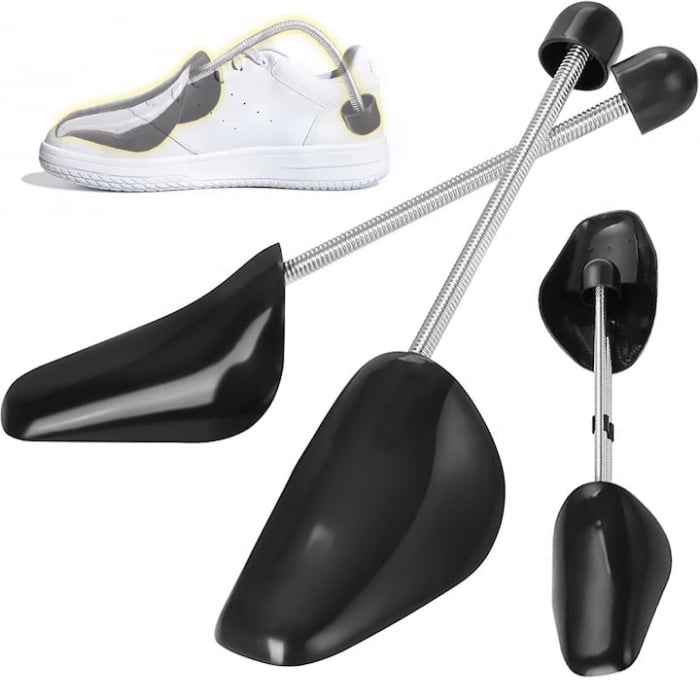 Set 2 Sanuri Reglabile Marime 37 - 42 VarioShop®, Arc Flexibil, Universal, Pentru Largit si Alungit Pantofi, Pentru Toate Tipurile de Pantofi si Incaltaminte, ABS / Otel, 26.5 X 7.5 cm, Negru [12]