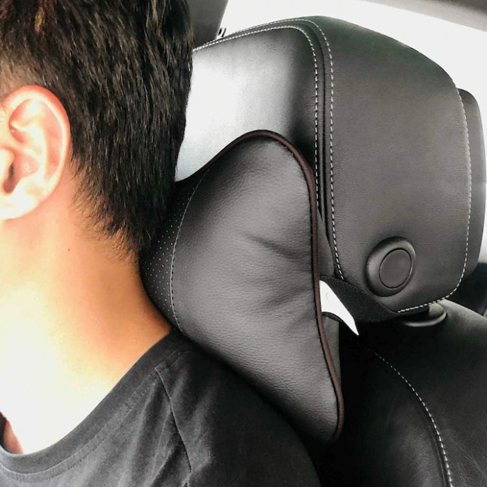 Set 2 tetiere auto VarioShop®, Protejeaza coloana cervicala, sunt Reglabile, Rezistente, Confortabile, Universale, Negru [62]