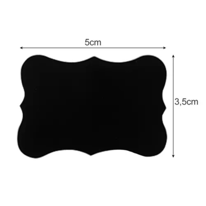 Set 24 etichete autoadezive reutilizabile VarioShop®, marker, lavabile si usor de utilizat, ideal pentru organizare borcane, condimente, cutii, Negru [18]