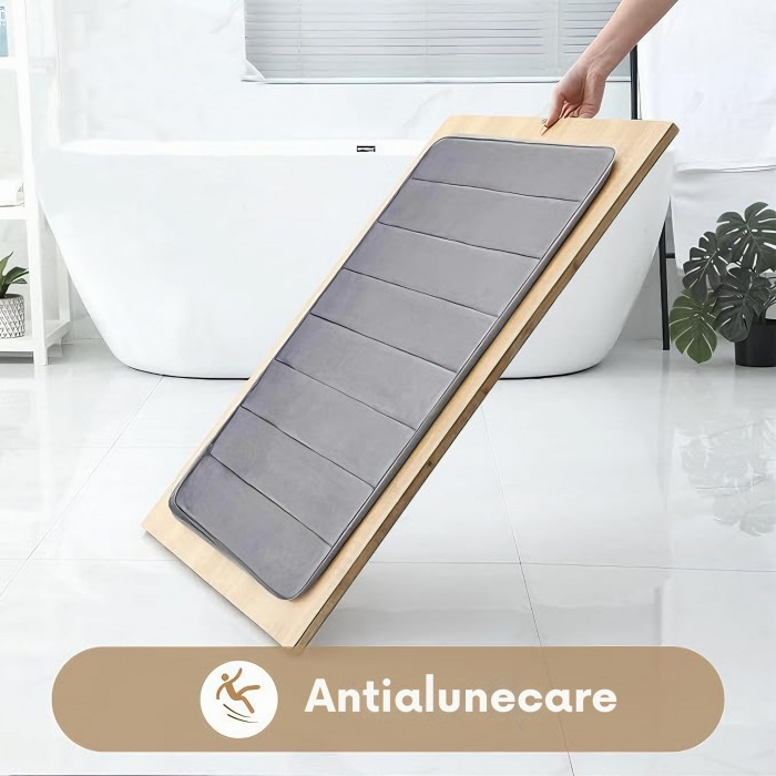 Set 3 Covorase de baie VarioShop®, Antiderapante, Spuma cu memorie, Microfibra, pentru WC, Chiuveta si Cada/dus, 80x50 & 60x50 & 60x40cm, Gri Deschis [4]
