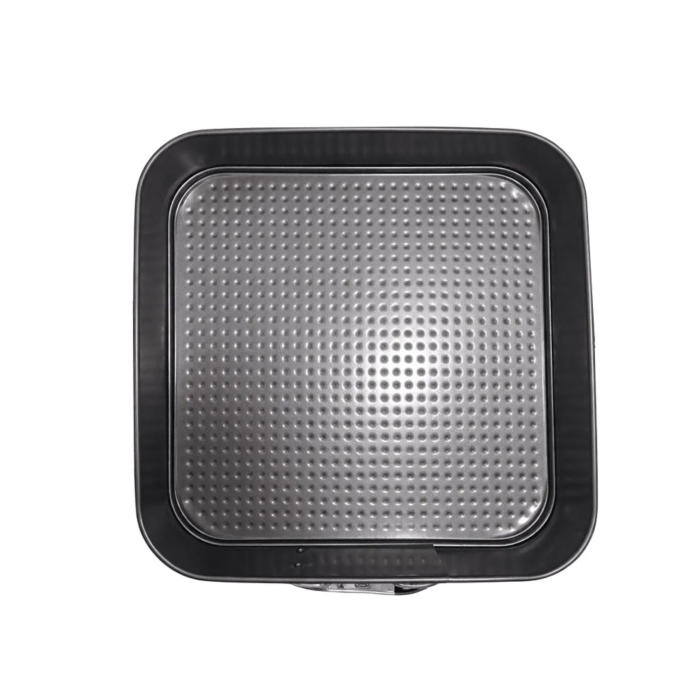 Set 3 tavi de copt VarioShop®, patrate, antiaderente, baza detasabila, inchidere cu clema, 24/26/28 cm, gri [13]