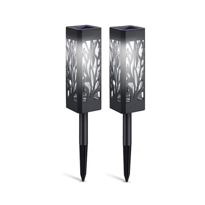 Set 4 felinare solare gradina VarioShop® 39 cm, lampi LED exterior cu lumina calda, impermeabile IP44, iluminat decorativ pentru alei, curte si terasa [3]