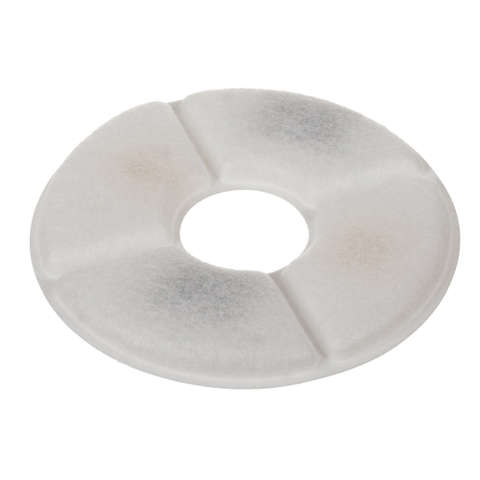Set 4 Filtre Rezerva pentru Dispenser Apa VarioShop®, tip adapator fantana pentru caini si pisici, purificare, carbon activ, ionizare, model rotund, dimensiune 12.5 cm, alb [49]