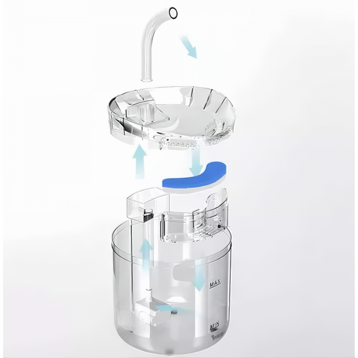 Set 4 Filtre VarioShop® pentru Dispenser De Apa Automat Destinat Animalelor de Companie, Format Din 3 Strauri, Purificare, Ionizare, Carbon Activ, Dimensiune 11, 4 x 3 x 1, 3 cm [50]