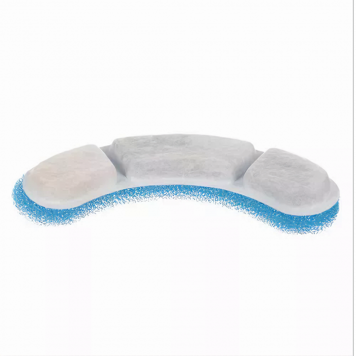 Set 6 Filtre VarioShop® pentru Dispenser De Apa Automat Destinat Animalelor de Companie, Format Din 3 Strauri, Purificare, Ionizare, Carbon Activ, Dimensiune 11, 4 x 3 x 1, 3 cm [19]