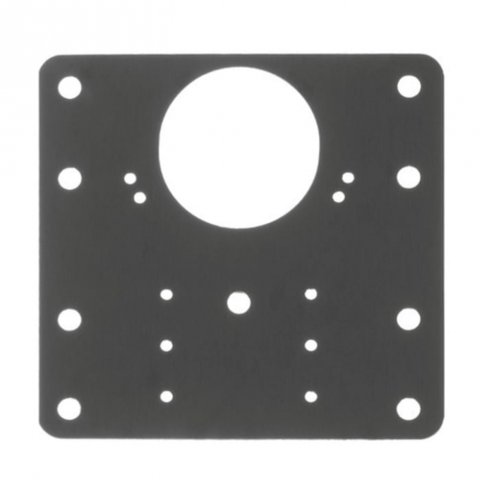 Set 4 Placi de Fixare pentru Repararea Balamalelor VarioShop®, Utilizare Universala, Usor de Montat, 24 Suruburi Incluse, Otel Inoxidabil, 9 x 9 cm, Argintiu [18]