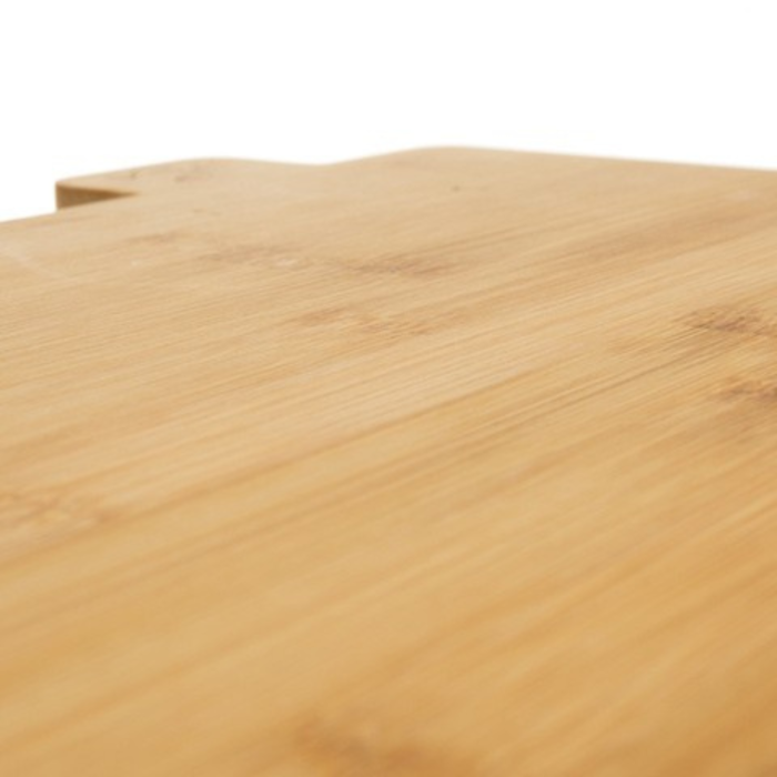 Set 4 tocatoare VarioShop®, pentru taiere si servire alimente, din bambus, cu marcaje dedicate si suport metalic, 28 x 20 x 1,2 cm, natur [13]