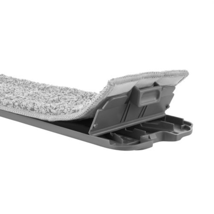 Set 5 rezerve pentru mop plat VarioShop®, pentru curatarea podelelor, prindere velcro, material absorbant, 33 x 12 cm, gri [11]