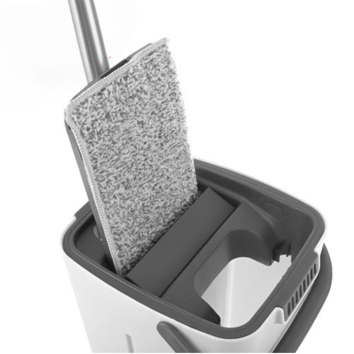 Set 5 rezerve pentru mop plat VarioShop®, pentru curatarea podelelor, prindere velcro, material absorbant, 33 x 12 cm, gri [5]