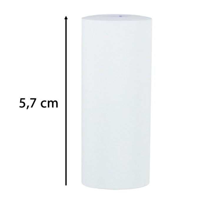 Set 5 role hartie termica alba VarioShop, 4.5m/rolă, 57mm [5]
