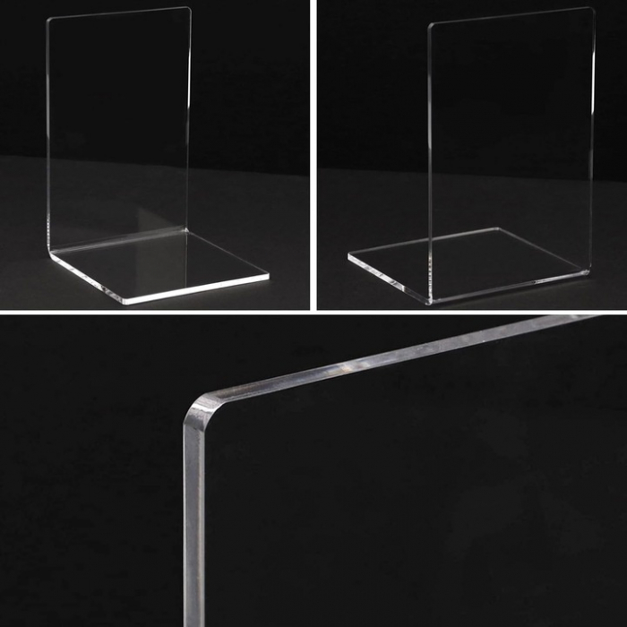 Set 6 suporturi pentru carti VarioShop®, multifunctional, material durabil, acril, 18.5 x 12 x 12 cm, Transparent [12]
