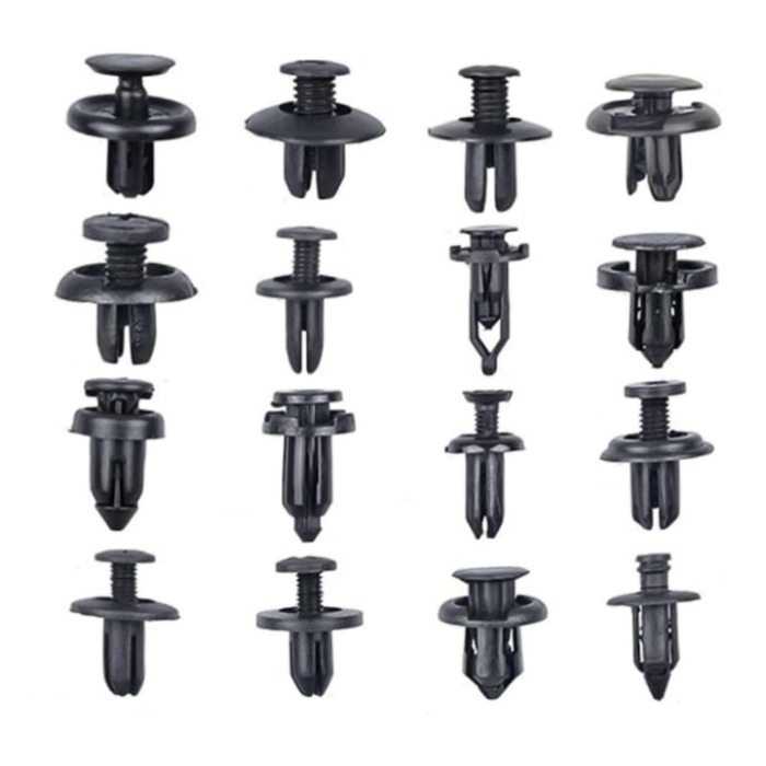 Set 663 cleme auto pentru tapiterie VarioShop®, 16 tipuri universale, compatibile cu majoritatea masinilor, ideal pentru bare, panouri, scaune si parbrize, Negru [6]