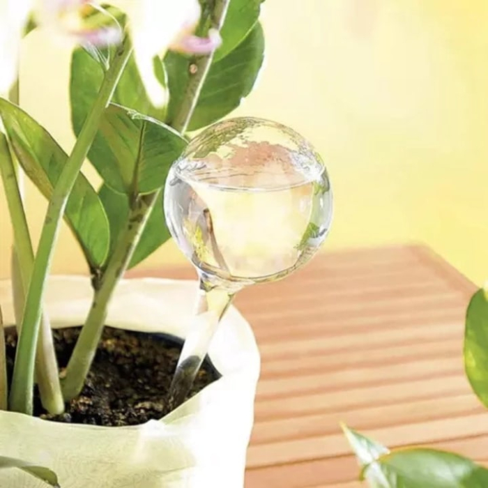 Set 8 irigatoare VarioShop®, pentru flori, plante de gradina, ghivece si plante de interior, irigare lenta, ideal pentru vacante, Transparent [8]