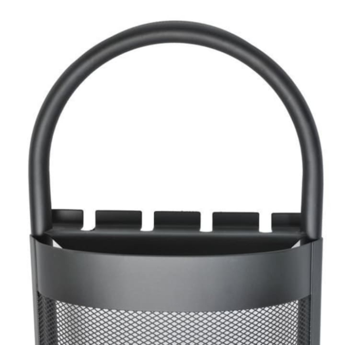 Set accesorii semineu 5 in 1 VarioShop®, otel durabil, design modern, stand compact cu baza colectoare, Negru [7]