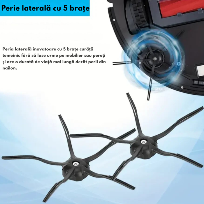 Set accesorii VarioShop® pentru aspirator robot compatibil Roborock S7 S70 S75 S7 MAXV S7 PLUS – perii laterale, rolă principală, filtre HEPA, mopuri microfibră – kit complet [7]