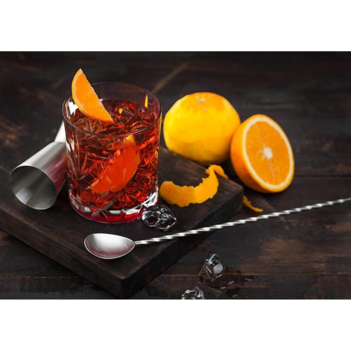 Set barman VarioShop® 8 piese, pentru cocktailuri, bauturi alcoolice si nealcoolice, shaker, lingura, strecuratoare, dozatoare, cleste si pahar [7]