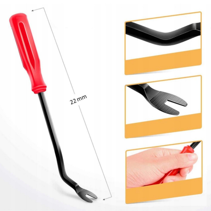 Set Cleme Auto Tapițerie 680 Piese și Accesorii Demontare 45 Piese, 23 Dimensiuni, cu Organizator, Varioshop, Clipsuri Fixare Panouri Uși, Bare și Interior Auto [7]