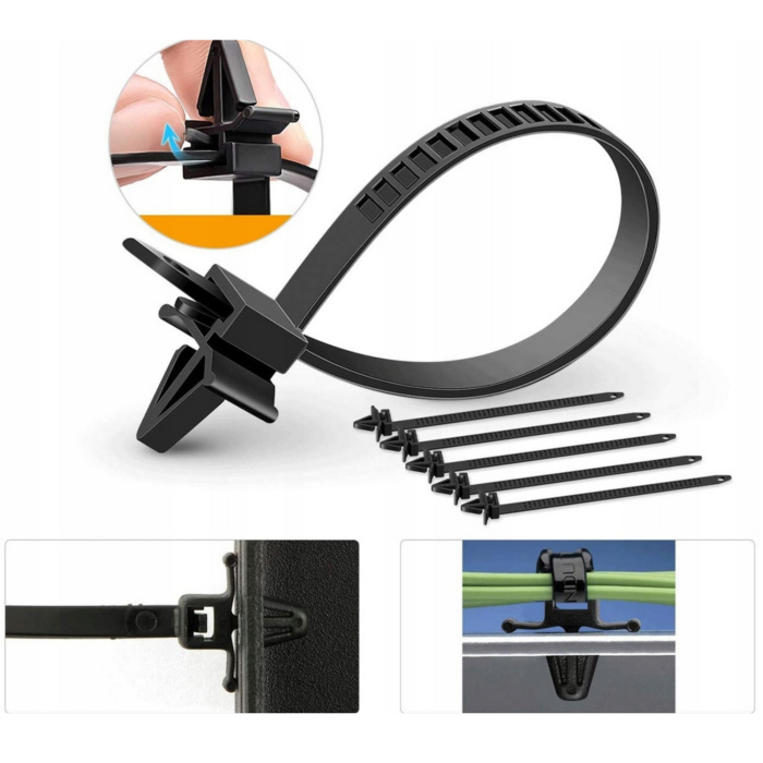 Set Cleme Auto Tapițerie 680 Piese și Accesorii Demontare 45 Piese, 23 Dimensiuni, cu Organizator, Varioshop, Clipsuri Fixare Panouri Uși, Bare și Interior Auto [5]