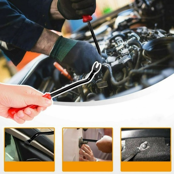 Set Cleme Auto Tapițerie 680 Piese și Accesorii Demontare 45 Piese, 23 Dimensiuni, cu Organizator, Varioshop, Clipsuri Fixare Panouri Uși, Bare și Interior Auto [3]