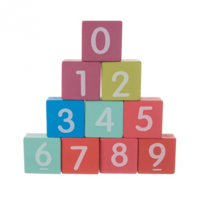 Set Constructie Cuburi din Lemn Natural VarioShop®, 100 Piese "Oraselul din Lemn", Saltea Puzzle, Dezvoltare Inteligenta si Indemanarea pentru Copii, Husa pentru Depozitare, Nontoxic [9]