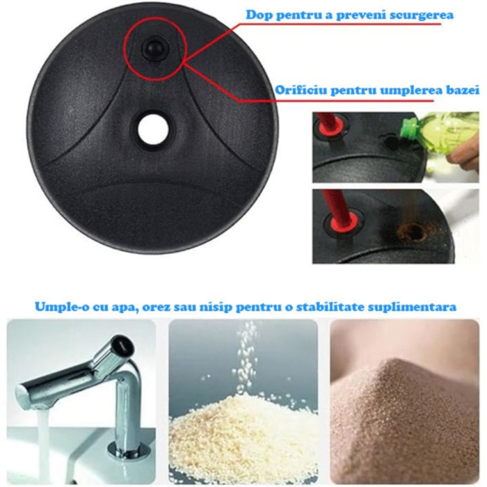 Set cos de baschet VarioShop®, reglabil 90–150 cm, cu minge si pompa, interior si exterior [6]