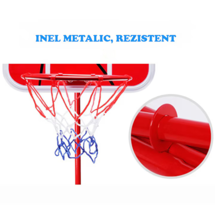 Set cos de baschet VarioShop®, reglabil 90–150 cm, cu minge si pompa, interior si exterior [7]