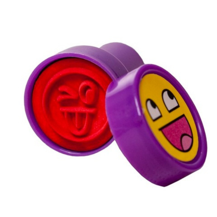 Set creativ cu 60 de stampile multicolore VarioShop®, distractie si invatare pentru copii cu modele vesele de animale si emoticoane, perfect pentru decorarea caietelor, felicitarilor si joaca artistic [5]