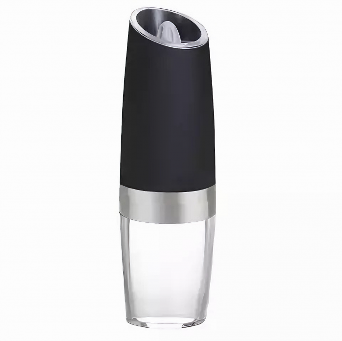 Set de 2 rasnite electrice multifunctionale VarioShop®, pentru condimente, mecanism de slefuire ceramic, ajustarea grosimii de macinare, cu iluminare LED, functionaeaza cu baterii, Negru /Transparent [35]