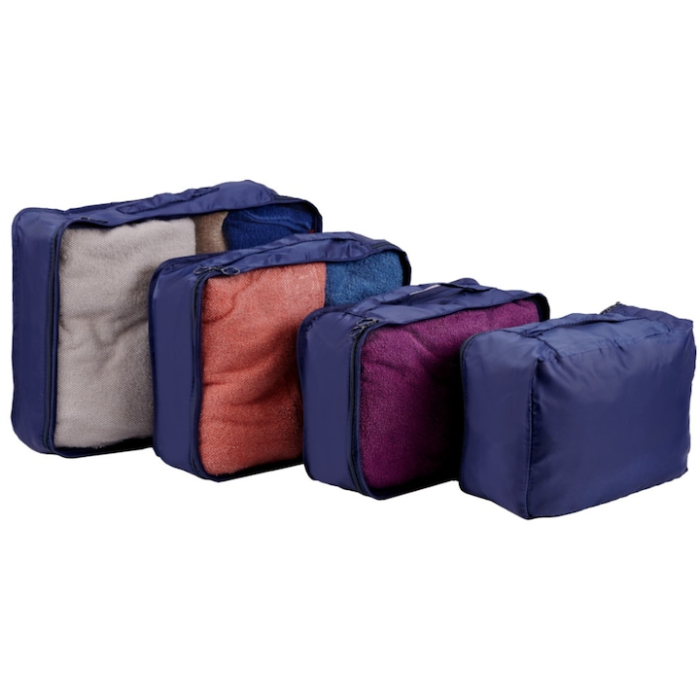 Set de 7 organizatoare pentru valiza VarioShop®, solutia completa pentru un bagaj ordonat si eficient, material textil, Bleumarin [6]