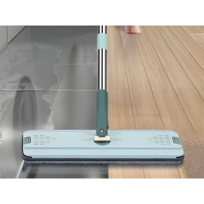 Set de curatenie cu mop si galeata VarioShop®, sistem dublu de stoarcere si clatire, lavete din microfibra reutilizabile, ideal pentru gresie, parchet, marmura si sticla [7]