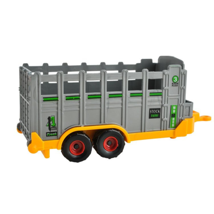 Set de masini agricole pentru copii VarioShop®, 6 vehicule realiste cu piese mobile, tractoare, remorci, masini de lucru agricole, 3+ ani, Multicolor [12]