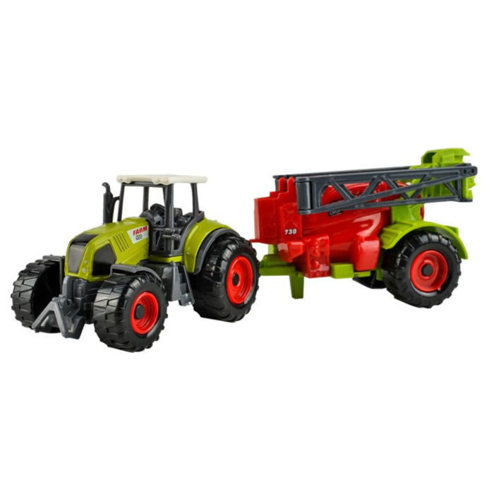 Set de masini agricole pentru copii VarioShop®, 6 vehicule realiste cu piese mobile, tractoare, remorci, masini de lucru agricole, 3+ ani, Multicolor [3]