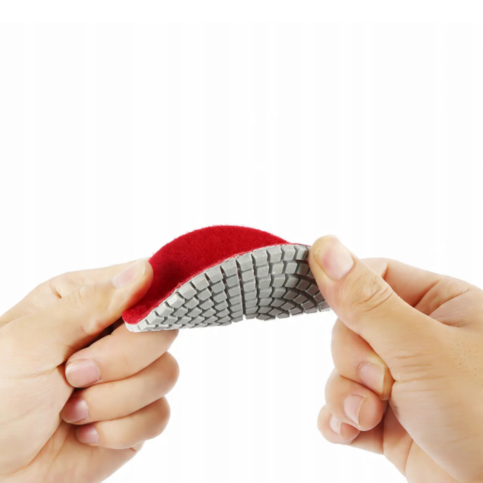 Set discuri diamantate de slefuit si lustruit VarioShop®, 9 piese, 100 mm, adaptor M12, pentru gresie, marmura, piatra, beton [6]