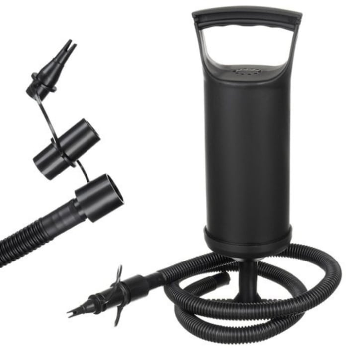 Set fotoliu gonflabil VarioShop® cu suport pentru picioare, exterior catifelat, PVC durabil, dimensiuni mari, rezistent la apa, ideal pentru relaxare acasa sau in aer liber, cu pompa inclusa, Crem/Neg [14]