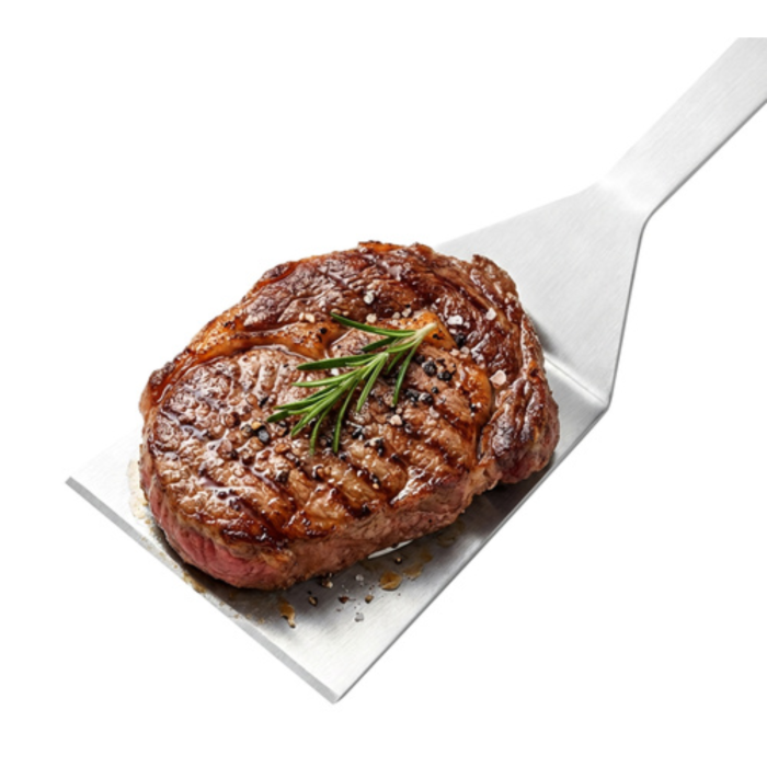 Set gratar 6 piese VarioShop®, din otel inoxidabil, cutie transport, cleste, spatula, furculita, perie, burete si cutit, unelte complete pentru gratar, outdoor si picnic [9]