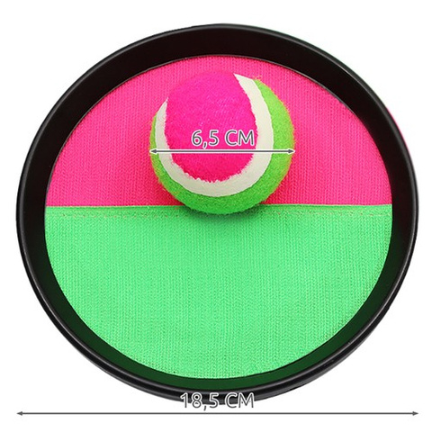 Set Joc Velcro cu Palete și Minge – Joc Catch Ball pentru Copii și Adulți, Palete cu Arici, Minge Inclusă, 18.5 cm [2]