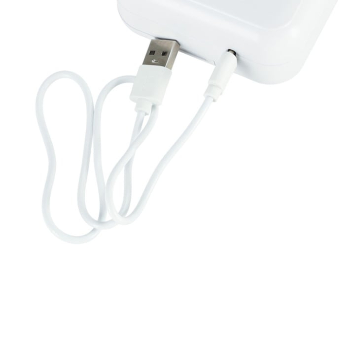 Set mini imprimanta termica portabila si 10 role VarioShop®, Bluetooth, fara cerneala, pentru fotografii, liste si notite, cu baterie reincarcabila, Alb [12]
