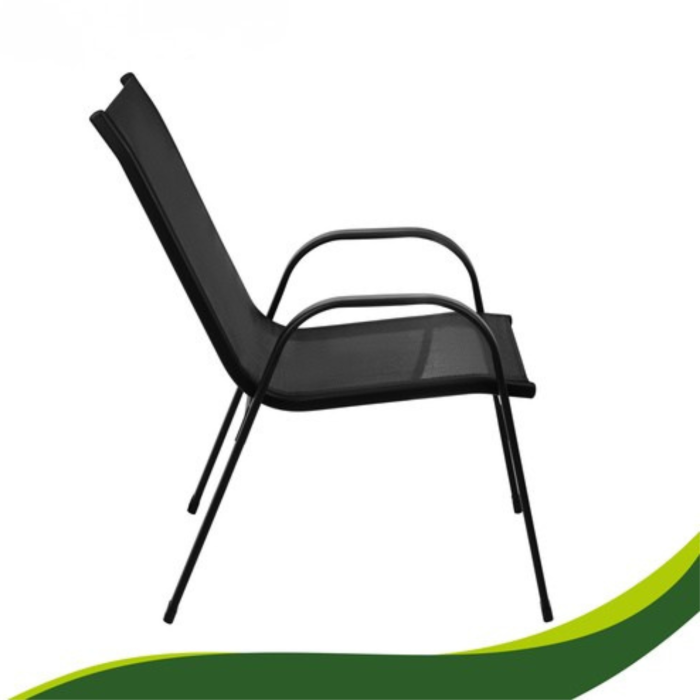 Set mobilier balcon VarioShop®, masa si 2 scaune, culoare negru, ideal pentru terasa, gradina si exterior [10]