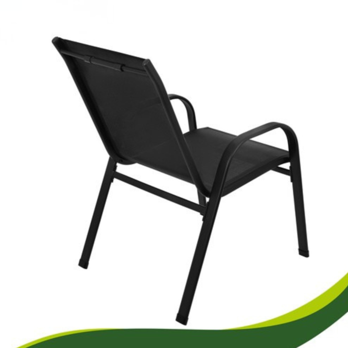 Set mobilier balcon VarioShop®, masa si 2 scaune, culoare negru, ideal pentru terasa, gradina si exterior [8]