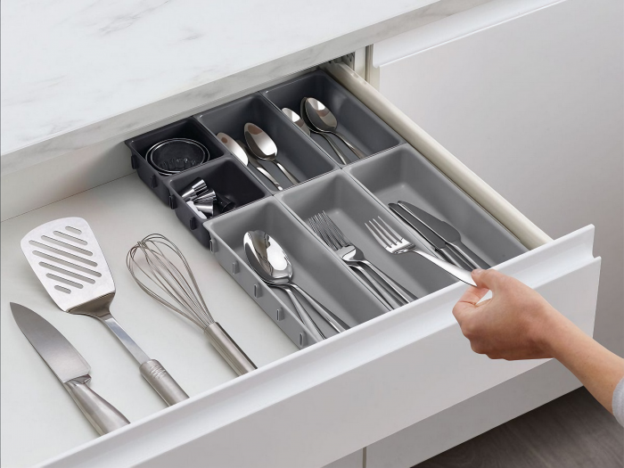 Set Organizator Multifunctional VarioShop®, 10 Recipiente de Diferite Marimi, Conectare Rapida Prin Carlige Speciale, Pentru Tacamuri, Unelte sau Alte Obiecte Mici, Montabil in Sertar, 52 x 43, 5 x 5  [21]