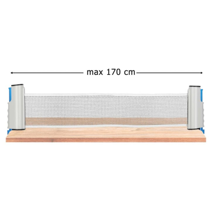 Set palete si fileu pentru tenis de masa si ping pong VarioShop®, 2 rachete, 3 mingi, plasa extensibila 170 cm, montaj rapid pe orice masa [9]