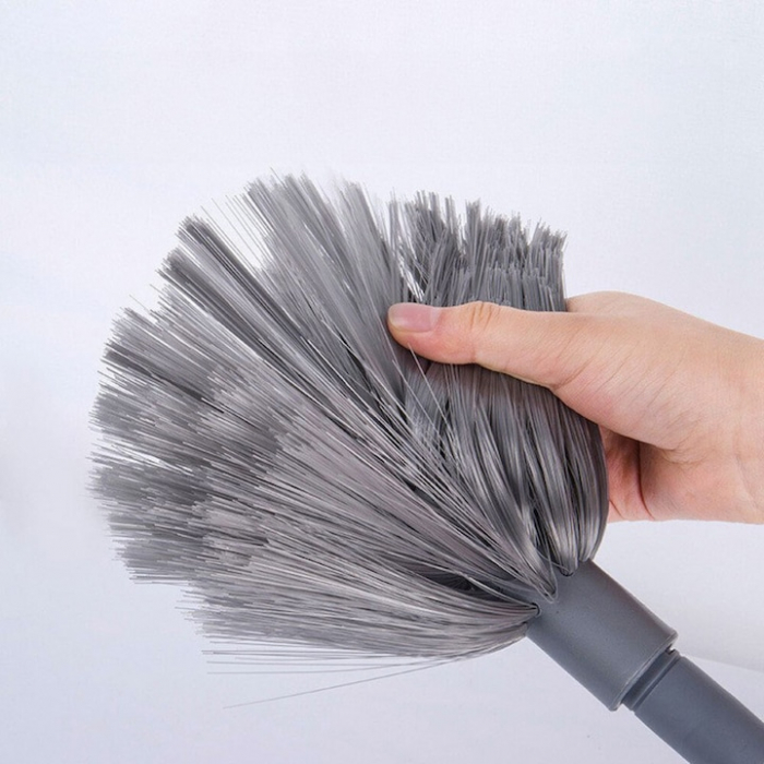 Set pamatuf 5 in 1 VarioShop®, Pentru Curatat Praful, Locuri greu Accesibile, Usor de Folosit/Curatat, Maner Aluminiu Extensibil Pana la 285 cm, Gri [9]