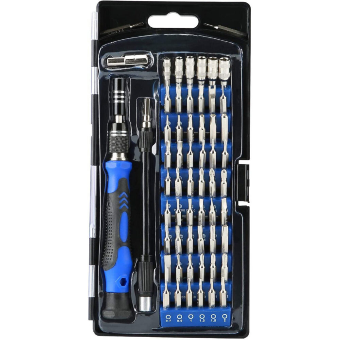 Set profesional 75 in 1 cu surubelnite de precizie VarioShop®, biti Torx, trusa universala compacta pentru reparatii electronice, telefoane, laptopuri, ochelari si dispozitive delicate, cu husa practi [5]