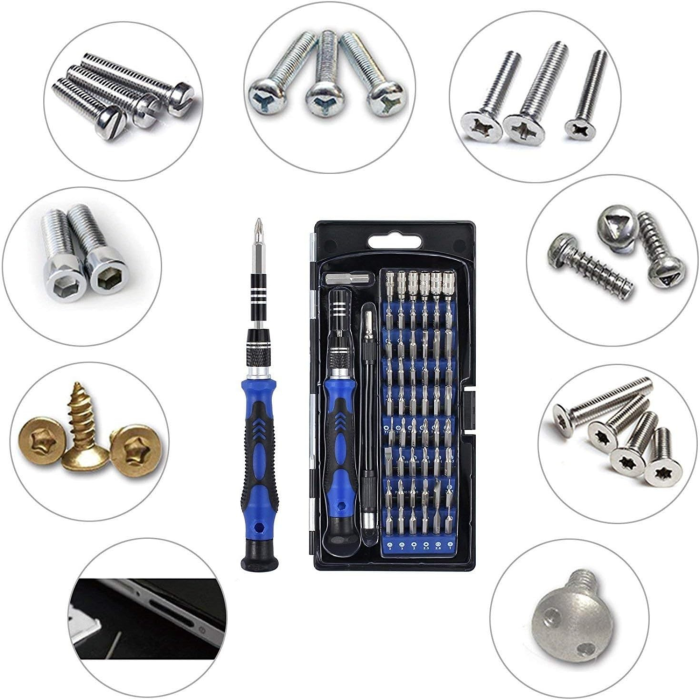 Set profesional 75 in 1 cu surubelnite de precizie VarioShop®, biti Torx, trusa universala compacta pentru reparatii electronice, telefoane, laptopuri, ochelari si dispozitive delicate, cu husa practi [2]