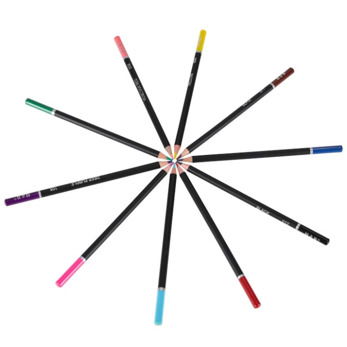 Set profesional de 120 creioane colorate VarioShop®, husa si accesorii, pentru desen, schite si ilustratii detaliate, lemn de inalta calitate, transport usor [8]