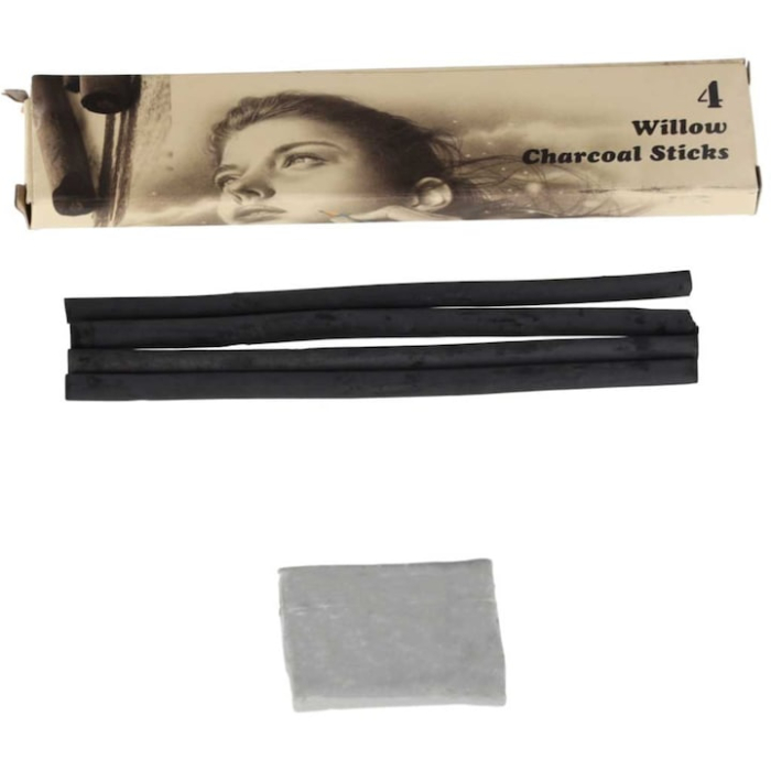 Set Profesional pentru Desen si Schitare VarioShop®, 54 de Articole cu Creioane Grafit si Carbune, Caiet de Schite A5, Husa Organizatoare [3]
