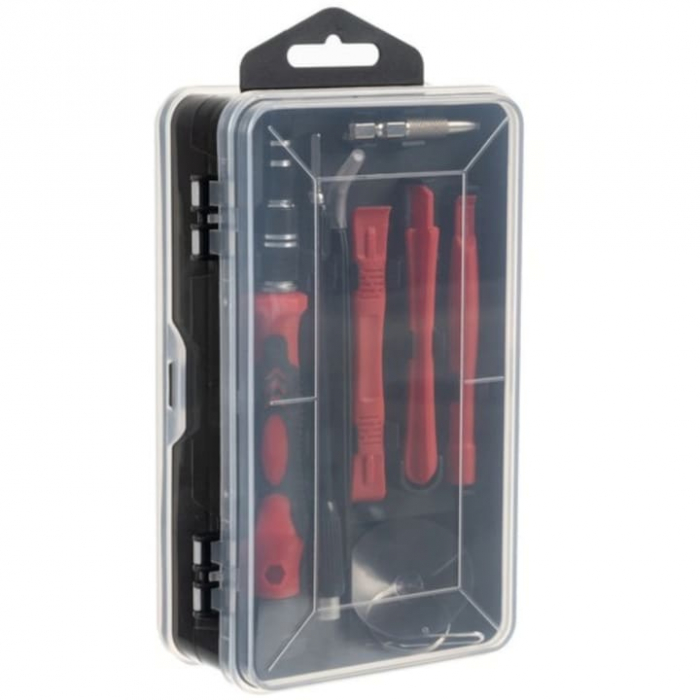 Set Surubelnite de Precizie 110 in 1 VarioShop®, 98 Biti, Ventuza, Penseta, Magnetizare, Maner Ergonomic, Carcasa Depozitare, pentru Electronice, Electrocasnice, Mobilier, Telefoane, Macbook, iMac, iP [19]
