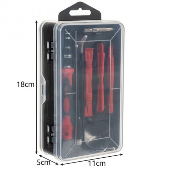 Set Surubelnite de Precizie 110 in 1 VarioShop®, 98 Biti, Ventuza, Penseta, Magnetizare, Maner Ergonomic, Carcasa Depozitare, pentru Electronice, Electrocasnice, Mobilier, Telefoane, Macbook, iMac, iP [13]